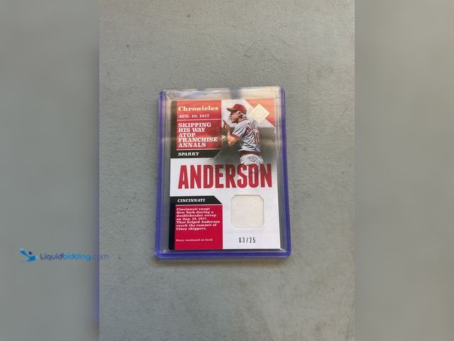 Lot 49-1977215 - Other WOW AMAZINGLY RARE 2017 SPARKY ANDERSON PANINI CHRONICLES PATCH CARD NUMBERED TO 25 AN AMAZING...