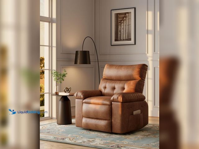 Lot 49-5459900 - Garvee Recliner Chair Oversized Reclining Sofa Adjustable Manual Recliner Lounge Chair with Massage ...