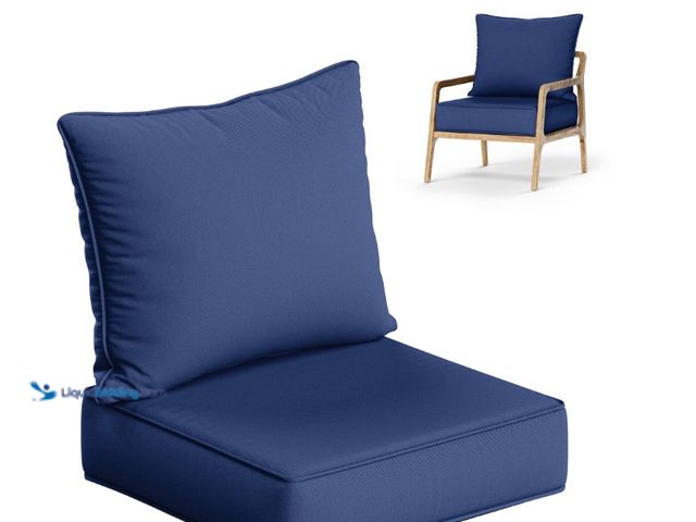 Lot 49-1622482 - Kimunuk Outdoor Deep Seat Cushion Set, 26" x 26" x 6.5" Patio Furniture Chair Cushions Replacement f...