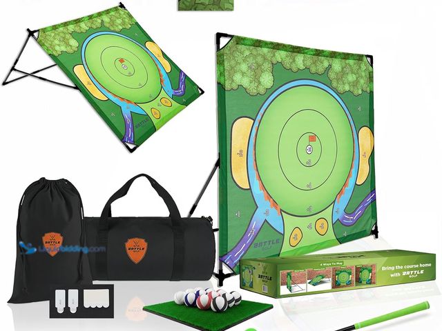 Lot 49-5487674 - Indoor Chipping Game – The Original Portable Battle Golf Chipping Game for Dad's and Junior Golfers ...