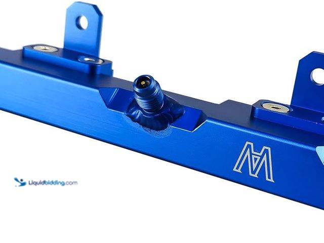 Lot 49-5459517 - for 1988-2006 Jeep Cherokee XJ Wrangler TJ YJ Fuel Rail Billet Aluminum Performance BLUE 1989 1990 1...