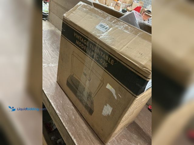 Lot 49-5482034 - LP&NO.1 Record Player Turntable with Built-in Speakers and USB Play&Recording Belt-Driven Vintage Ph...