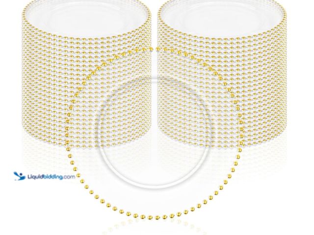 Lot 49-1575692 - Fani 50 Pack Clear Charger Plates Bulk 13 Inch Plastic Round Dinner Chargers with Beaded Rim, Acryli...