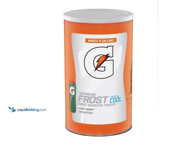 Lot 49-3565519 - Gatorade Thirst Quencher Powder, Glacier Cherry, 76.5 oz Canister. New. BB MAY 2026