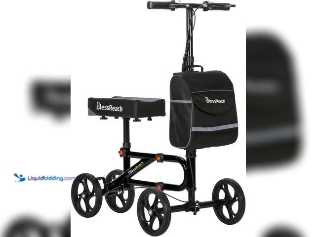 Lot 49-5416478 - Economy Knee Scooter Steerable Knee Walker for Foot Injuries Compact Crutch Alternative with Dual Br...