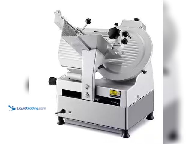 Lot 49-5478720 - VEVOR
Automatic Meat Slicer, 550W Deli Slicer with a 12 in. Premium 65mm Blade, 0-0.3 in. Adjustabl...