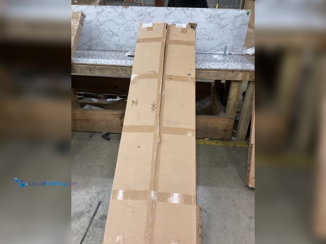 Lot 49-3532044 - Upholstered Platform Bed King Size Model: 6877 (Beige) Item is used with damaged box.