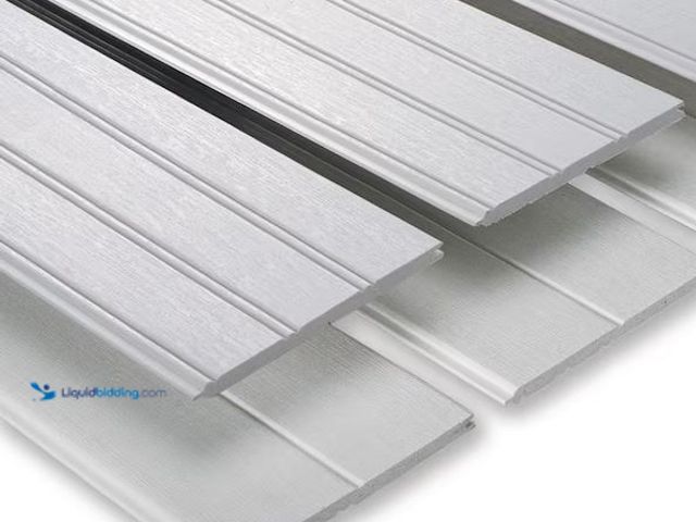 Lot 49-1568459 - Lot of (2) Everbilt 1/4 in. D x 7-1/4 in. W x 96 in. L Glue-On Tongue and Groove White PVC Wainscoti...