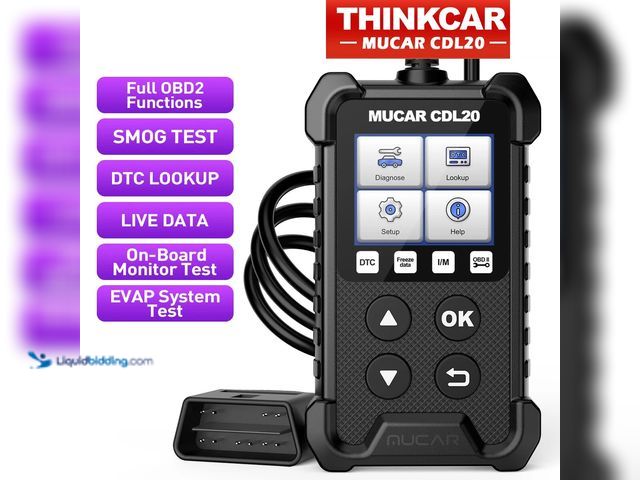 Lot 49-3471076 - Thinkcar Mucar CDL20 Pro Automotive OBD2 Scanner OBD Code Reader Car Diagnostic Tool - NEW - Featuri...