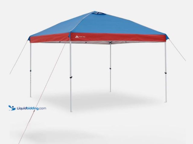 Lot 49-5551926 - Ozark Trail 31127 10'x10' Instant Pop Up Canopy Tent, Simple Push Setup, Steel, Used, Dirty