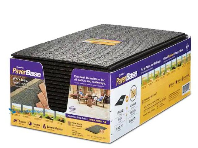 Lot 49-1518083 - Brock 20 in. x 36 in. Black Polypropylene Paver Base Panel (20-Case) Model # 345420HDB, Unused  Ref#...