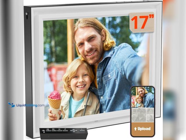 Lot 49-5437465 - Pix-Star 17 inch Extra Large Digital Frame | Free Unlimited Cloud | Share Videos and Photos by Email...