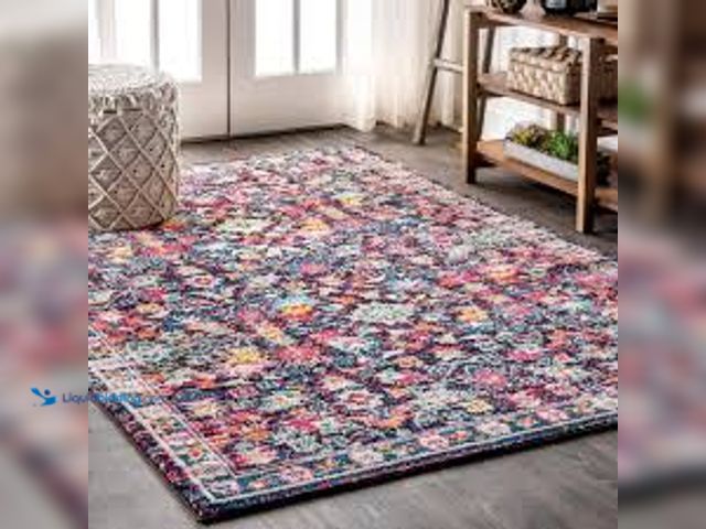 Lot 49-5476892 - JONATHAN Y Modern Multi/Purple 9 ft. x 12 ft. Persian Boho Floral Area Rug Model # MDP200A-9 . Used