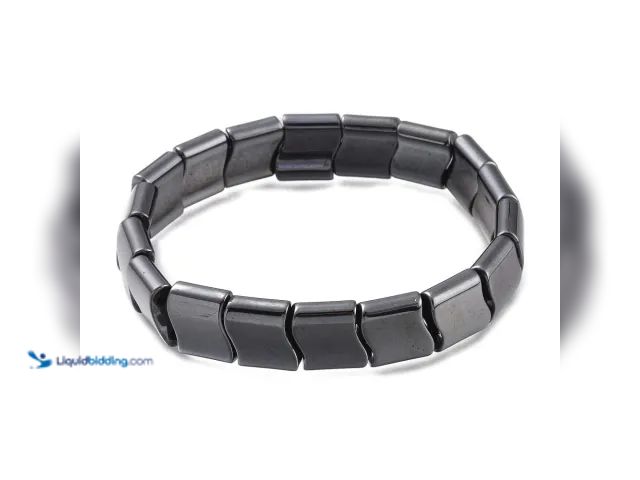 Lot 49-3471041 - Magnetic Hematite Pain Relief Bracelet - NEW - Uses magnetic therapy to help relieve hand/wrist pain...