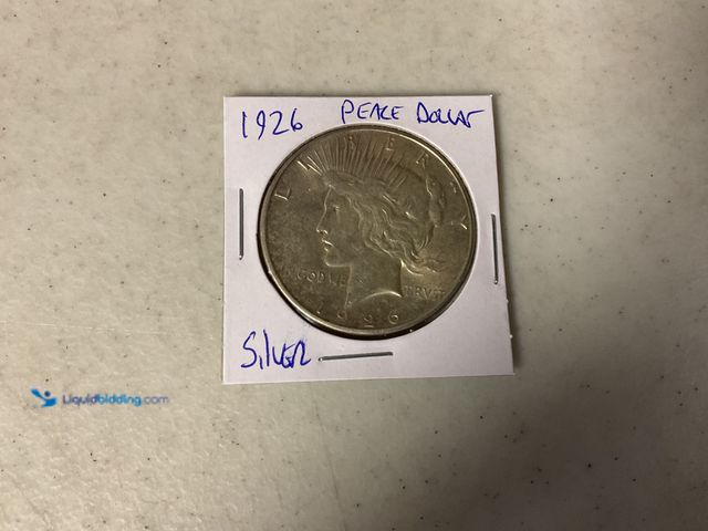 Lot 49-1830702 - 1926 PEACE DOLLAR SILVER COIN #COINS0219