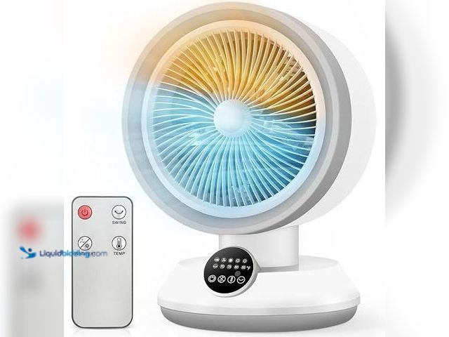 Lot 49-1631203 - Rellytech Heater and Fan Combo for Indoor Use, 2-in-1 1500W Portable Desk Heating & Cooling Fan, Osc...