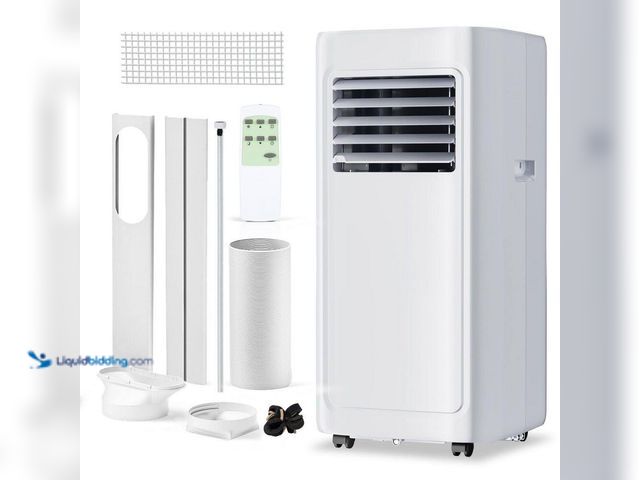 Lot 49-5422238 - SIMZLIFE
8000(DOE) BTU Portable Air Conditioner, 250 Sq. Ft. with Dehumidifier and Remote Control f...