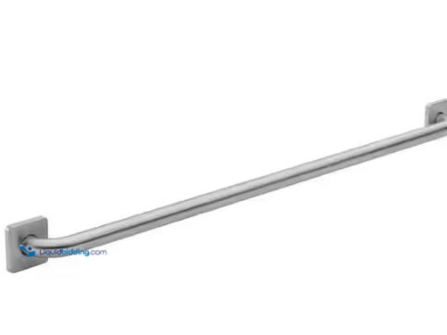 Lot 49-1518034 - Glacier Bay Square 42 in. x 1 1/4 in. Commodity Plus Grab Bar in Brushed Stainless Steel Model # 203...