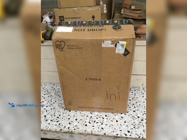 Lot 49-3513552 - IRIS USA Plastic Drawer Storage Organizer, 4-Drawers, for Classroom Art. Used.