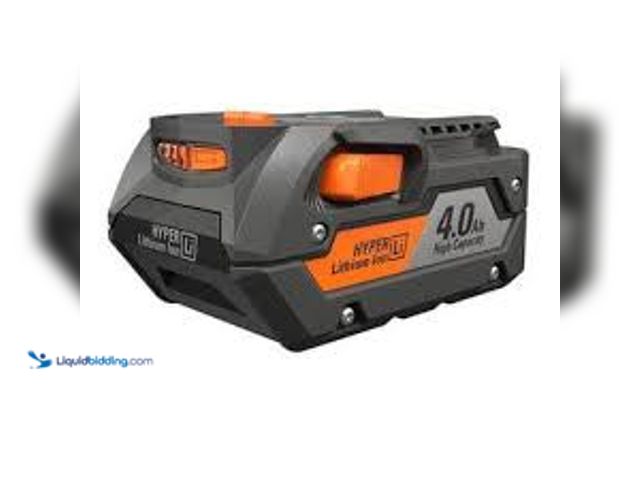 Lot 49-5485362 - 18V Lithium-Ion 4 Ah Battery. Model #r87004. Used and works.