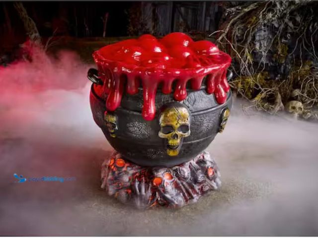 Lot 49-3521270 - 2.5 FT GIANT LED OOZING CAULDRON (not assembled) Unused (unable to test)
