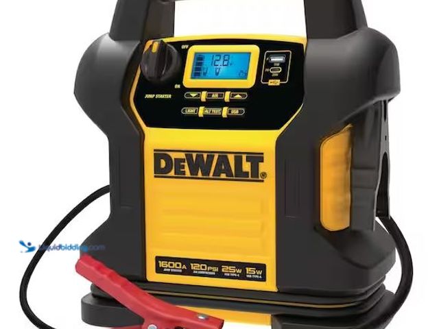 Lot 49-3539753 - DEWALT
1600 Peak Amp Jump Starter with Digital Compressor and USB Power Bank Internet # 325277352
...