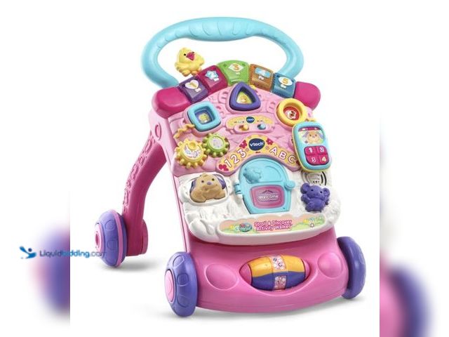 Lot 49-2026321 - VTech Stroll & Discover Activity Walker - Pink with Accessories, Baby and Toddler Toys.  Model #5670...