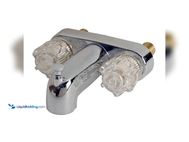 Lot 49-3616683 - DANCO Mobile Home & RV 4" 2-Handle Tub and Shower Faucet in Chrome (Valve Not Included) - Unused SKU...