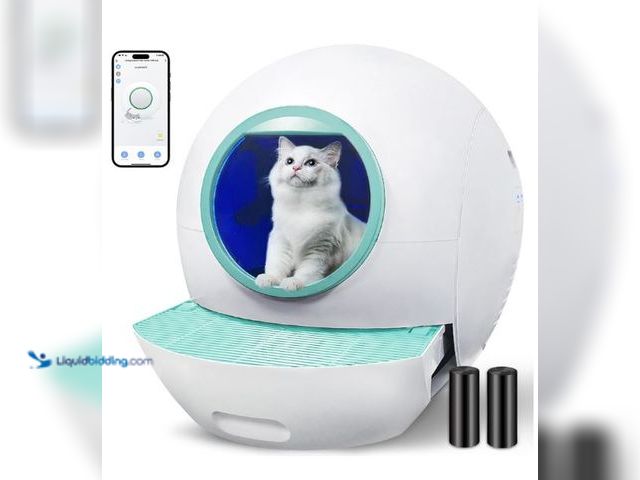 Lot 49-1517418 - Self-Cleaning Litter Box, Automatic Litter Box Self Cleaning for Multi Cat, 60L Smart Litter Box wit...