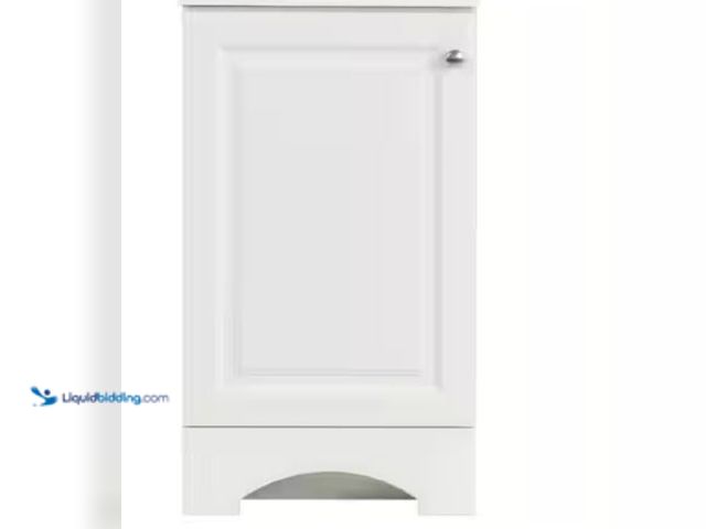 Lot 49-5574150 - Glacier Bay
19 in. Single Sink White Freestanding Bath Vanity(Assembled). Model # GB18P2-WH. Unused...