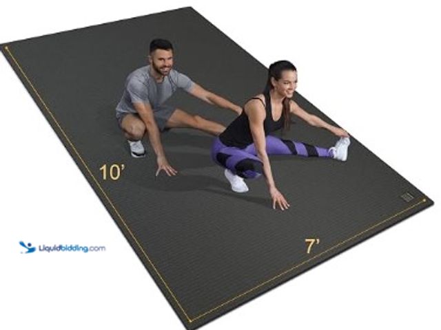 Lot 49-3631296 - Gxmmat Extra Wide Large Exercise Mat 12'x7'/10'x7/8'x7(7mm), Thick Workout Mat for Home Gym Flooring...