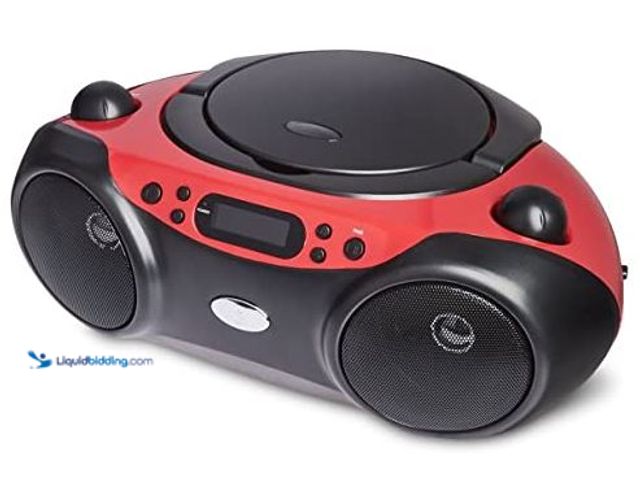 Lot 49-5545772 - Onn CD Boombox with Bluetooth Wireless Technology, Used, Powers on