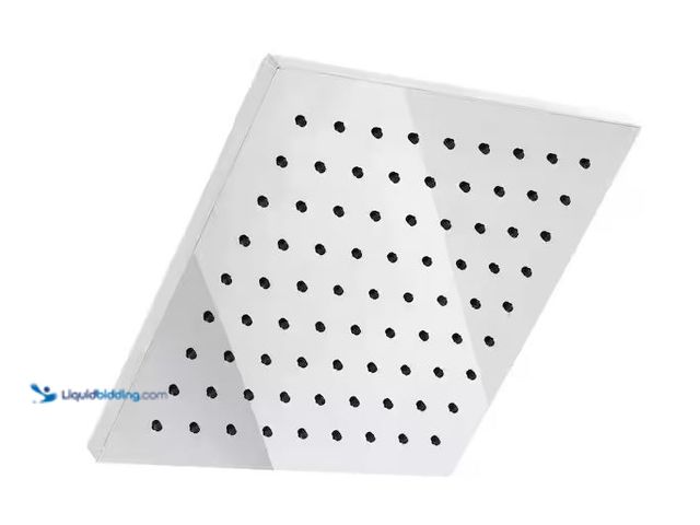 Lot 49-5551878 - Glacier Bay
Modern 1-Spray Pattern 8 in. Single Wall Mount Fixed Rain Shower Head in Chrome, Used