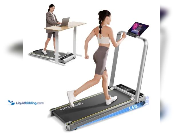 Lot 49-1556374 - YPOO Treadmills for Home Maximum Slope of 6% Foldable Incline Treadmill Model #388806417514, Unused ...