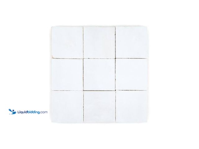 Lot 49-5573632 - Jeffrey Court
Rocco Zellige Off-White 11.75 in. x 11.75 in. Square Glossy Ceramic Wall Mosaic Tile ...