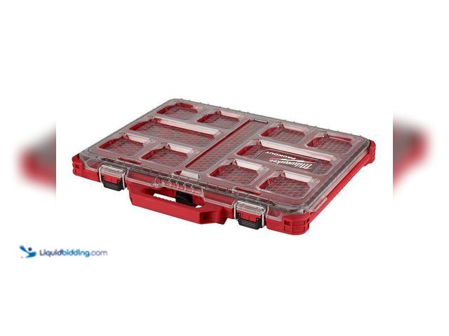 Lot 49-3563739 - PACKOUT 11-Compartment Low-Profile Impact Resistant Portable Small Parts Organizer Unused