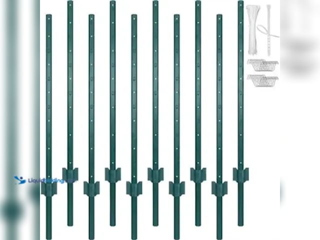 Lot 49-5541569 - ARIFARO 4 feet metal fence, post 10 pack
