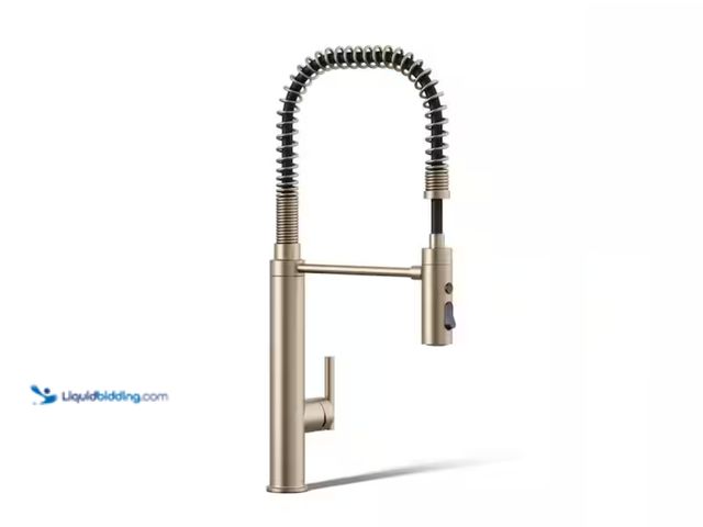 Lot 49-2000470 - KOHLER Purist Single-Handle Standard Kitchen Faucet in Vibrant Brushed Bronze, Model # 24982-BV, MSR...