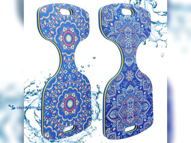 Lot 49-5416565 - 2 Pcs Water Saddle Float 32in x 16in Adults Double Sided Coated Floating Seats, Pattern Printing Sad...