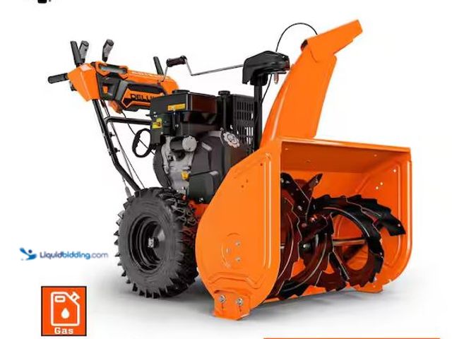 Lot 49-5478716 - Ariens
Deluxe 30 in. 301cc Electric Start 2-Stage Self-Propelled Gas Snow Blower with Heated Handgr...