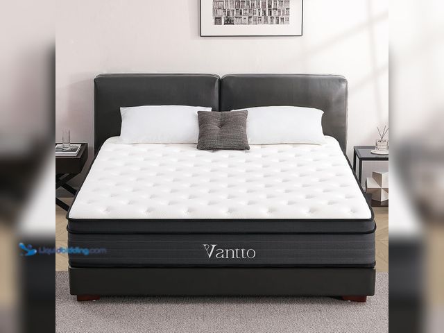 Lot 49-3532223 - Queen Size Mattress, 12 Inch Individual Pocket Springs Hybrid Memory Foam Queen Mattress in a Box fo...