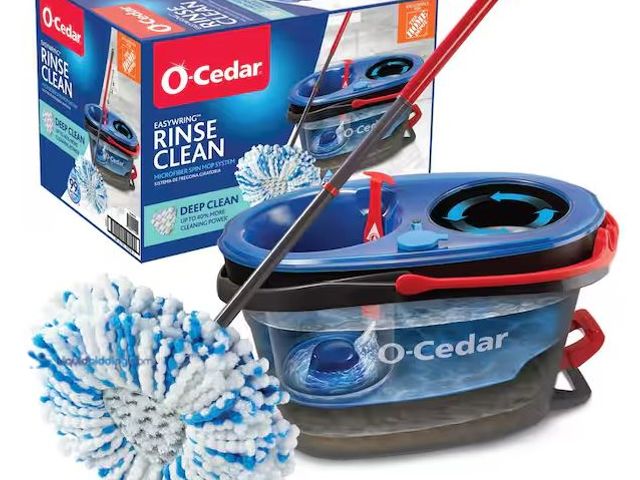 Lot 49-5486720 - O-Cedar
RinseClean Deep Clean Microfiber Spin Mop, Clean with Clean Water (The Home Depot Exclusive...
