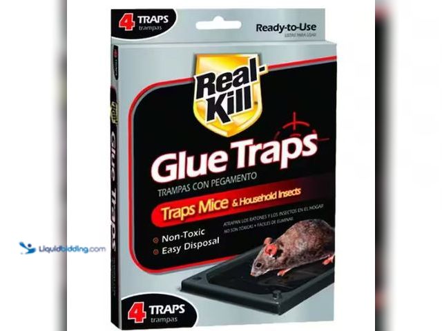 Lot 49-1549316 - (6) Real-Kill Mouse Glue Traps Non-Toxic, Model # HG-10095-4, New, (6 boxes of 4).  Ref#AHDPA1023
