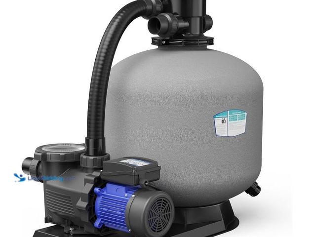 Lot 49-3464238 - AQUASTRONG Sand Filter Pump for Inground Pool with Timer, 20in, 1.5 HP, Max 6060GPH for Pools Up to ...