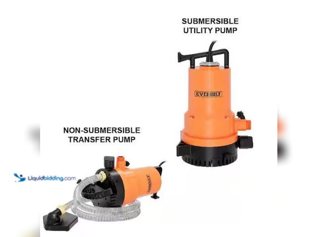 Lot 49-1549273 - Everbilt 1/4 HP 2-in-1 Submersible Utility and Transfer Pump , Model # UTA02510, Used.  Ref#AHDPA102...