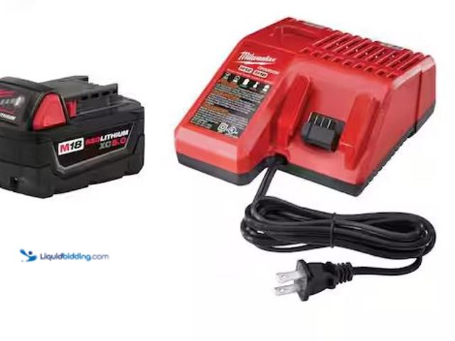 Lot 49-5490239 - Milwaukee
M18 18-Volt Lithium-Ion XC Starter Kit with One 5.0Ah Battery and Charger Internet # 2057...