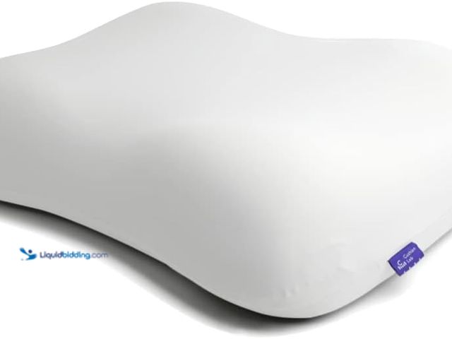 Lot 49-3528921 - C CUSHION LAB Deep Sleep Pillow, Patented Ergonomic Contour Design for Side & Back Sleepers, Orthope...