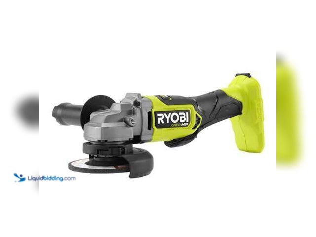 Lot 49-3565256 - RYOBI ONE+ HP 18V Brushless Cordless 4-1/2 in. Angle Grinder (Tool Only) Model # PBLAG02B unused. Po...