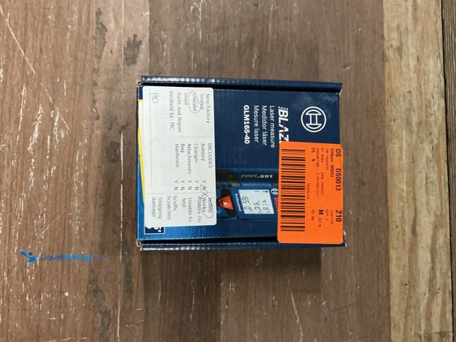 Lot 49-5449514 - Bosch
BLAZE 165 ft. Laser Distance Tape Measuring Tool with Area and Volume (no battery) (tested wo...