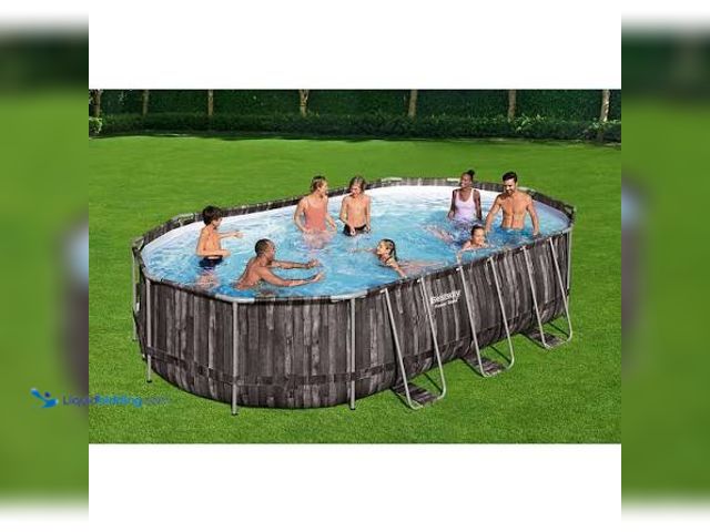 Lot 49-5542684 - Bestway Platinum Series Power Steel 20' x 12' x 48" Oval Pool Set Unused